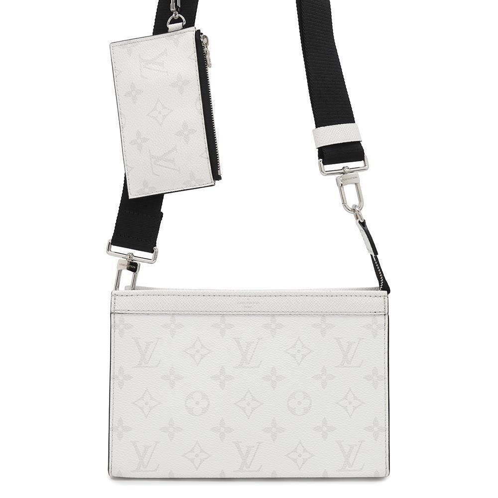 Louis Vuitton Shoulder Bag Monogram Taiga Gaston Wearable Wallet White